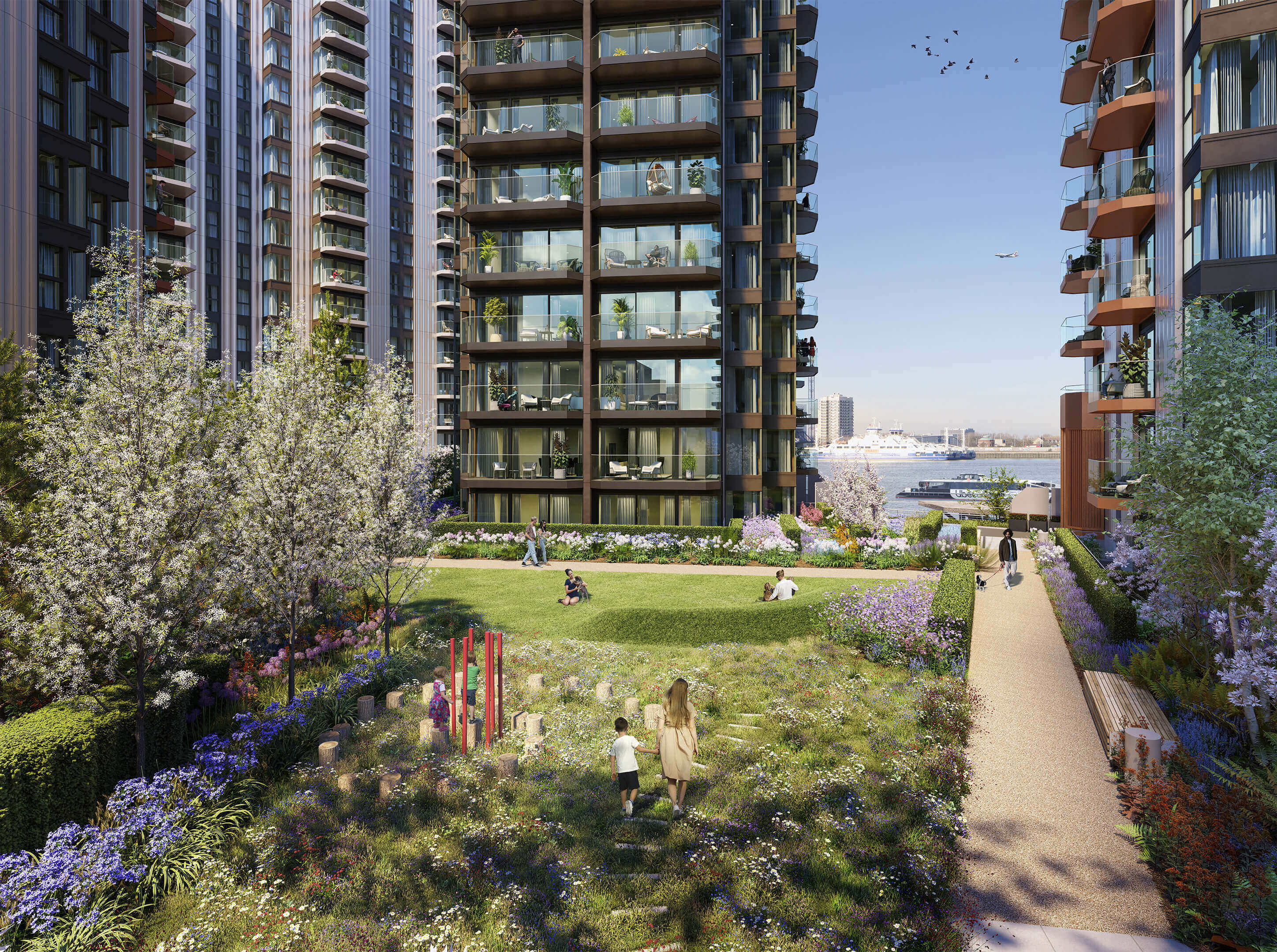 On-site Elizabeth Line station. Woolwich's River Thames view apartments in luxury style.