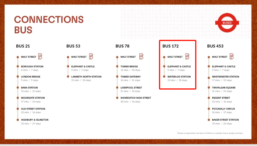 A screenshot of a bus route

AI-generated content may be incorrect.
