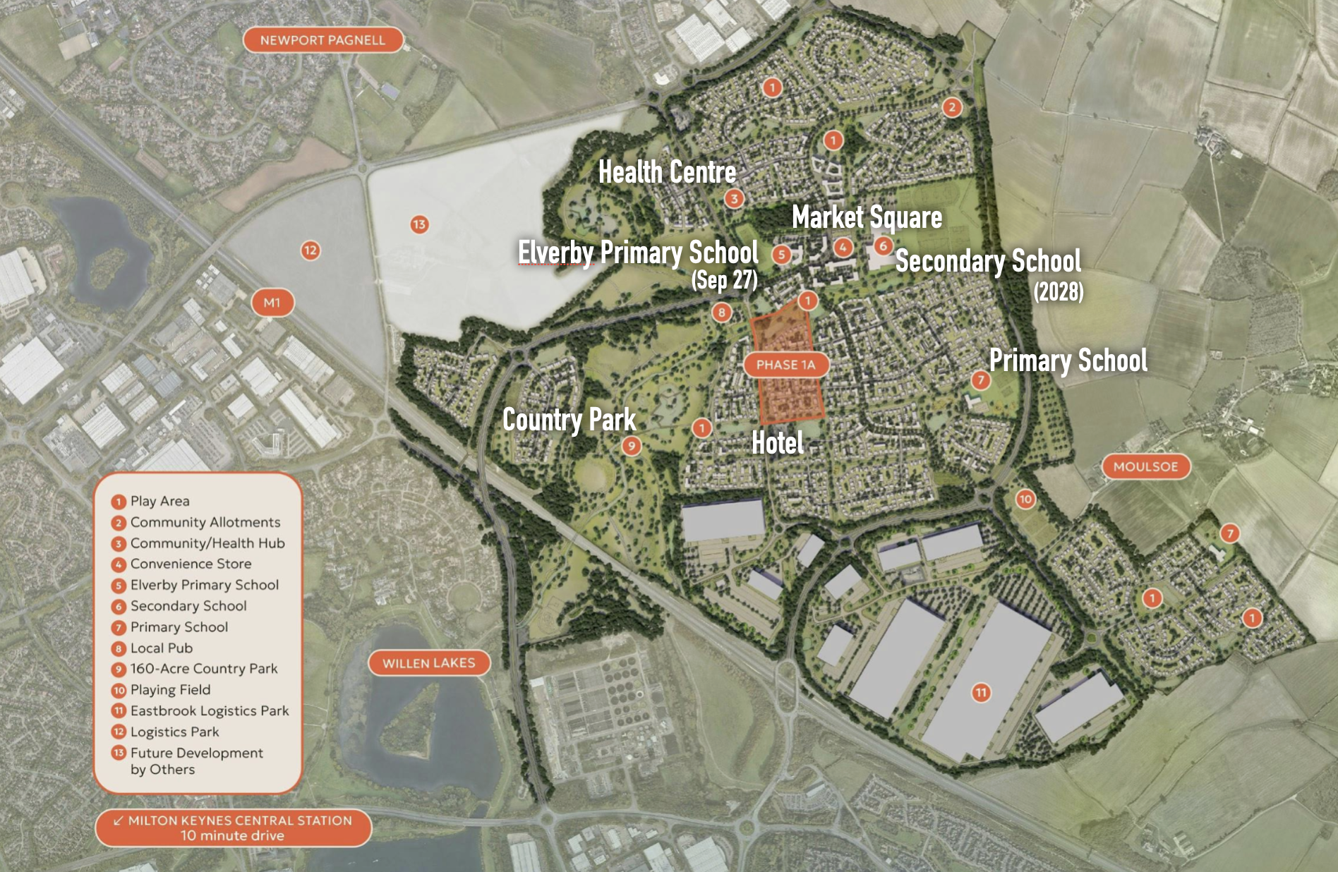 英國新矽谷 Milton Keynes 全新旗艦屋盤 | 大型綜合式屋苑 15 分鐘步行生活圈